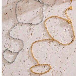 18K Gold Plated Hand Chain Bracelet – Dainty & Adjustable